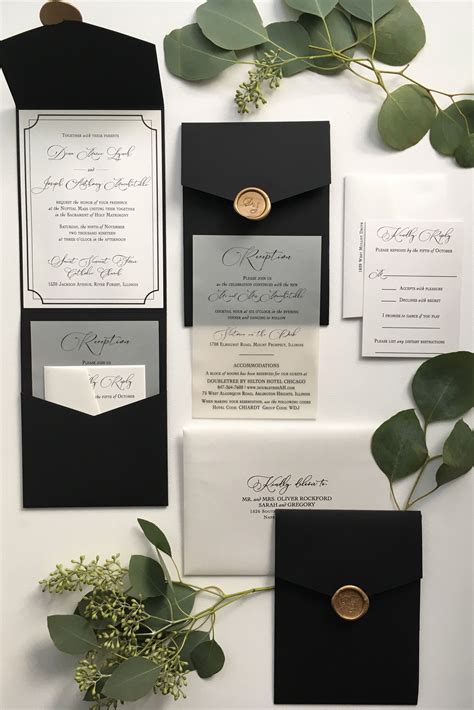 Metallic Invitations & Invitation Templates 